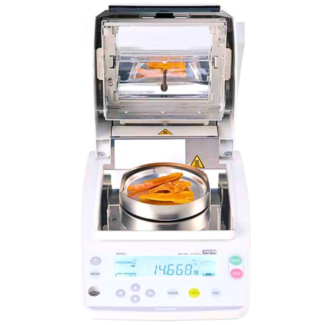 SHIMADZU MOC63u เครื่องวิเคราะห์ความชื้น 60g × 0.001g