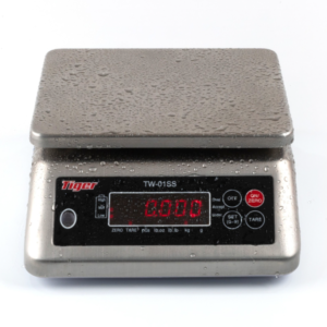 TIGER TW-01SS 15K เครื่องชั่งกันน้ำแบบตั้งโต๊ะ 15kg x 2g