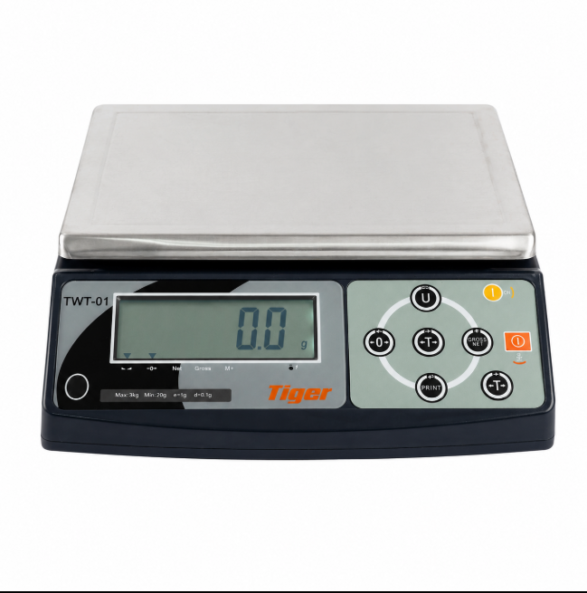 TIGER TWT-01-30K เครื่องชั่งดิจิตอลตั้งโต๊ะ 30kg x 1g